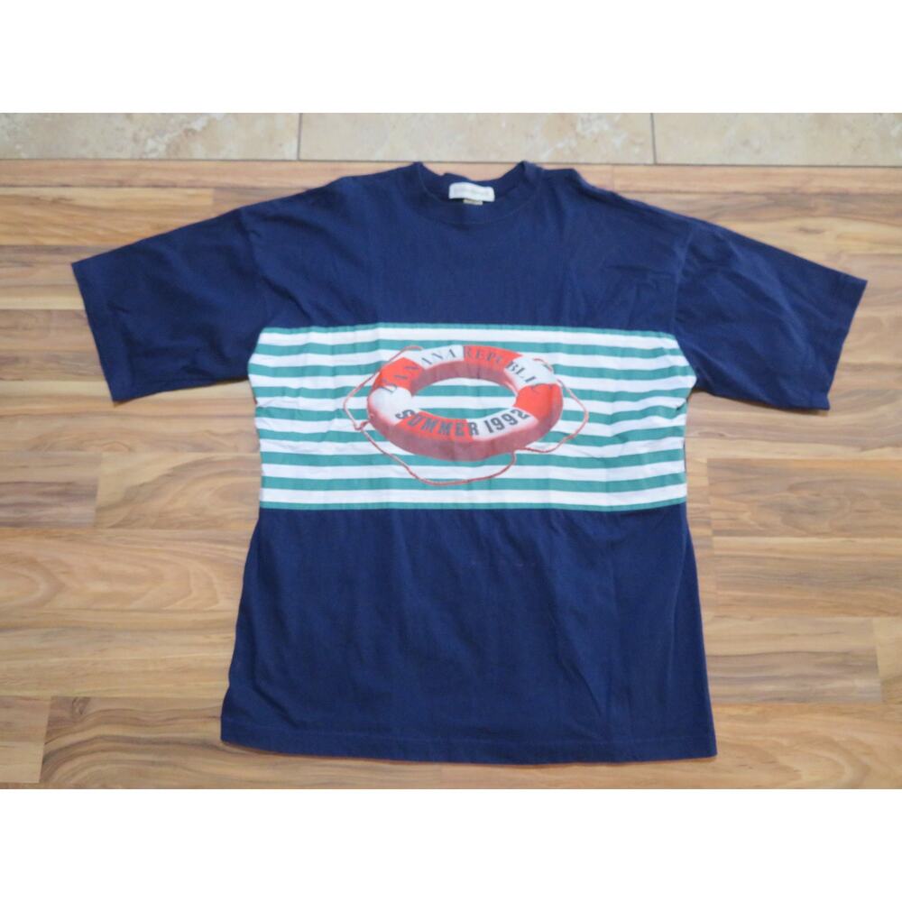 Banana Republic T-shirt, Summer 1992 Sailing, Sz L-XL Made in USA